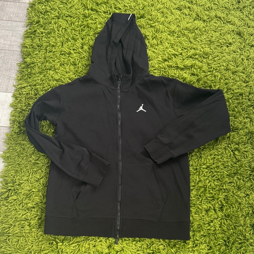 Jordan Black Full-Zip Hoodie for Men